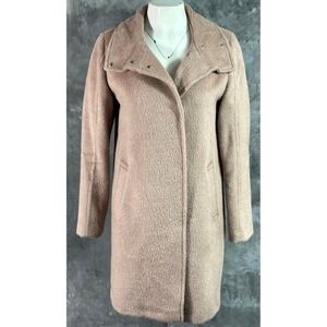 Cole Haan Women's Pinkish Blush Wool & Alpaca Blend Long Coat sz 6 (15873)